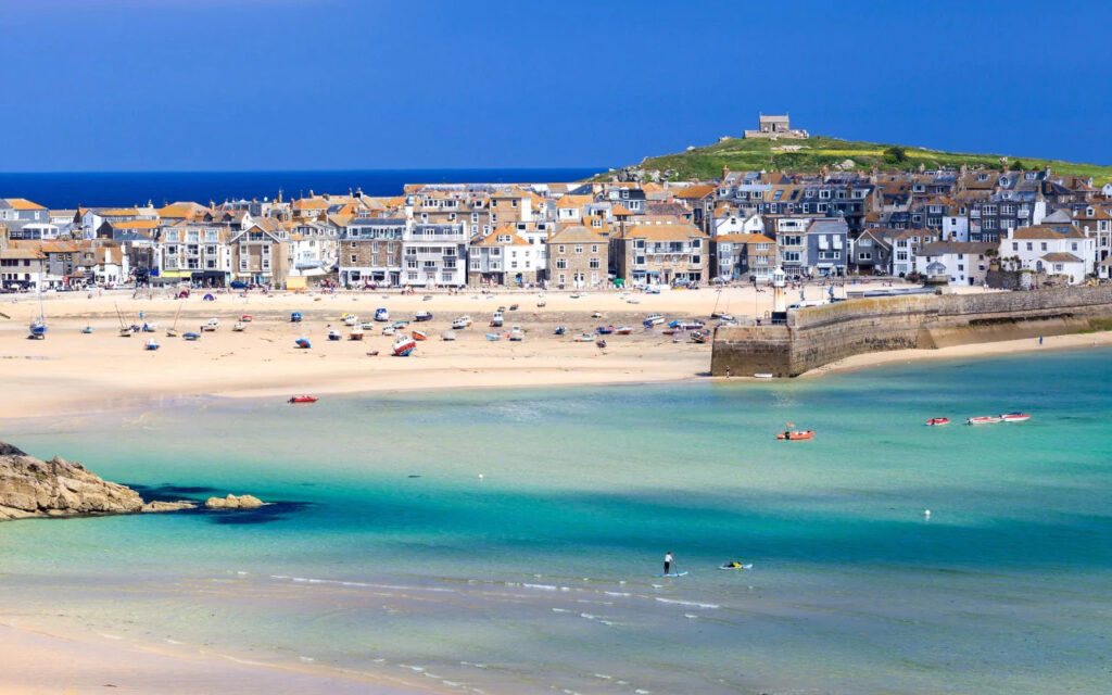 A beach in St Ives, Cornwall