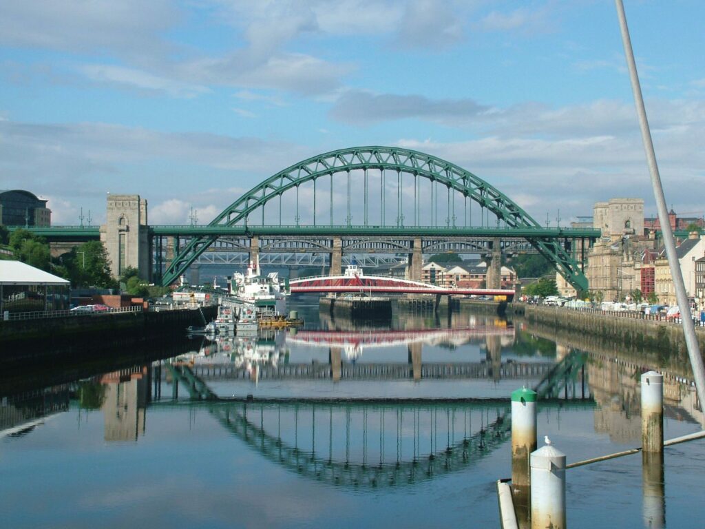 Newcastle and the river Tyne